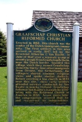 Graafschap Christian Reformed Church Marker image. Click for full size.