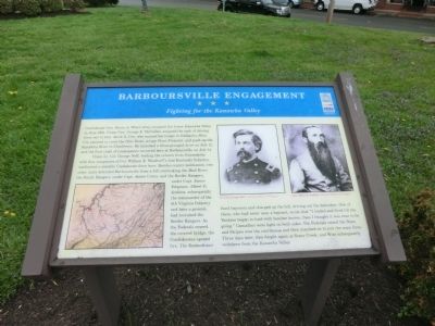 Barboursville Engagement Marker. Click for full size. Barboursville Engagement Marker image. Click for full size.