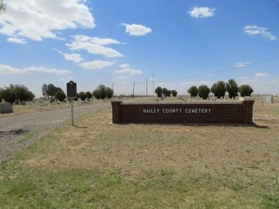 Bailey County Cemetery Marker image. Click for full size.