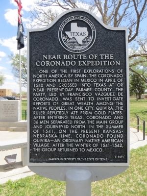 Near Route of Coronado Expedition Marker image. Click for full size.