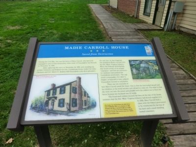 Madie Carroll House Marker image. Click for full size.