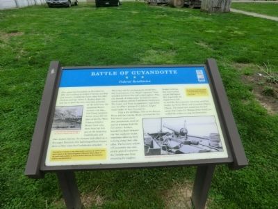 Battle of Guyandotte Marker. Click for full size. Battle of Guyandotte Marker image. Click for full size.