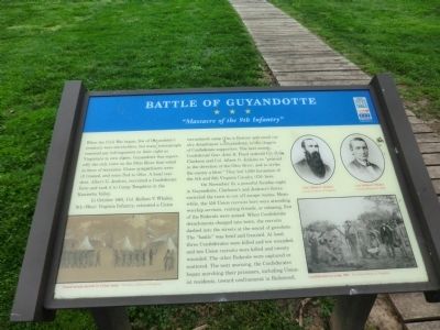 Battle of Guyandotte Marker image. Click for full size.