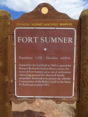 Fort Sumner Marker image. Click for full size.