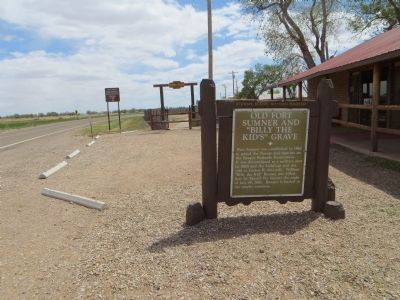 Old Fort Sumner and “Billy the Kids” Grave Marker image. Click for full size.
