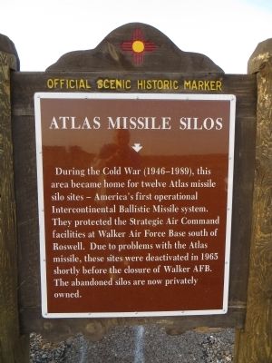 Atlas Missile Silos Marker image. Click for full size.