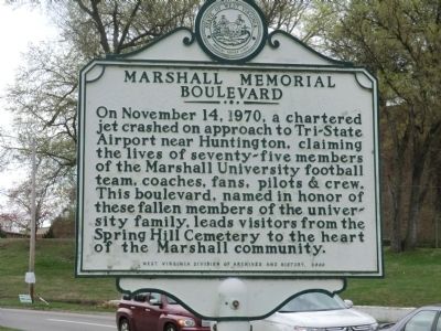 Marshall Memorial Boulevard (Charleston Ave) Marker image. Click for full size.