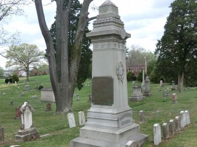 Confederate Monument within Spring Hill Cemetery image. Click for full size.
