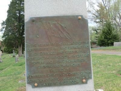 Confederate Monument Plaque image. Click for full size.
