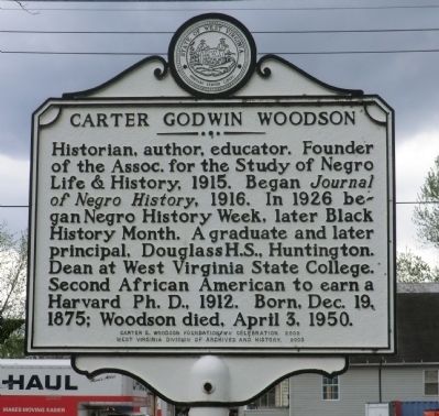 Carter Godwin Woodson Marker image. Click for full size.