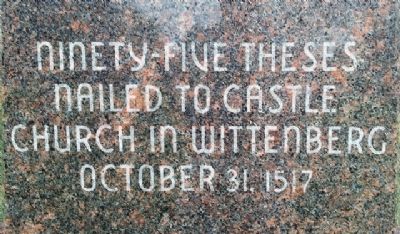 Inscription on Martin Luther Monument image. Click for full size.