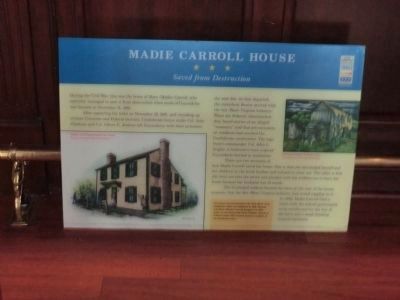 Madie Carroll House Marker at Heritage Park image. Click for full size.