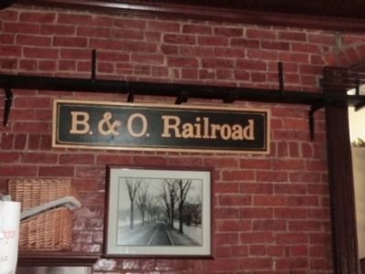 Inside the B&O Depot. Click for full size. Inside the B&O Depot image. Click for full size.