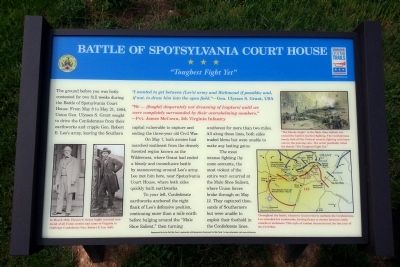 Battle of Spotsylvania Court House Marker image. Click for full size.