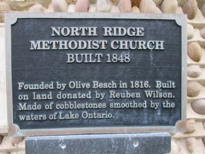 Smaller North Ridge Methodist Church Marker image. Click for full size.