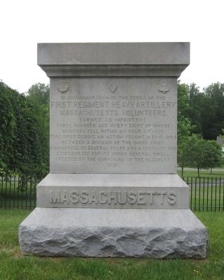 1st Massachusetts Heavy Artillery Monument image. Click for full size.