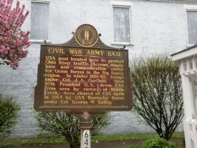 Civil War Army Base Marker image. Click for full size.