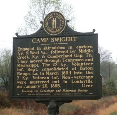 Camp Swigert Marker-Side 2 image. Click for full size.