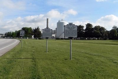 Wide view of the National Advisory Committee for Aeronautics (Right) Marker. Click for full size. Wide view of the National Advisory Committee for Aeronautics (Right) Marker image. Click for full size.