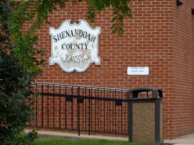 Shenandoah County Jail Sign. Click for full size. Shenandoah County Jail Sign image. Click for full size.