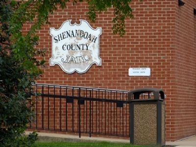 Shenandoah County Jail Sign image. Click for full size.