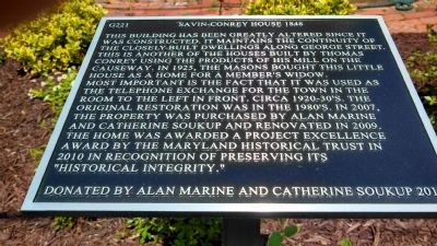 Savin-Conrey House 1848 Marker. Click for full size. Savin-Conrey House 1848 Marker image. Click for full size.