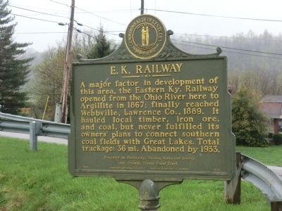 E.K. Railway Marker image. Click for full size.