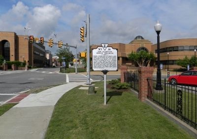 Wide view of The Hampton Indian Program Marker. Click for full size. Wide view of The Hampton Indian Program Marker image. Click for full size.