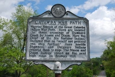 Catawba War Path Marker image. Click for full size.