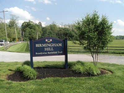 Birmingham Hill Brandywine Battlefield Trail. Click for full size. Birmingham Hill Brandywine Battlefield Trail image. Click for full size.