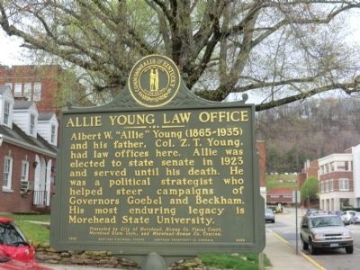 Allie Young Law Office Marker. Click for full size. Allie Young Law Office Marker image. Click for full size.