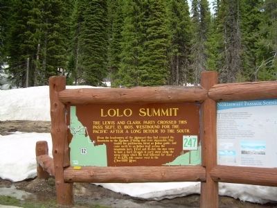 Lolo Summit Marker image. Click for full size.