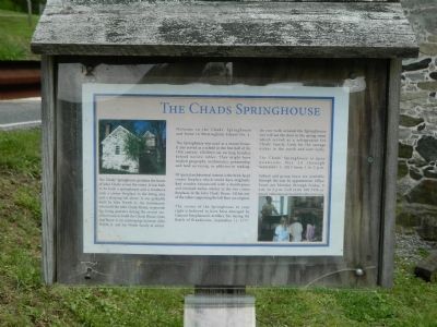 The Chads Springhouse Marker image. Click for full size.