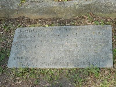 On This Native Stone Marker image. Click for full size.