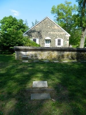 Marker, Stone, with Birmingham Friends Meeting House. Click for full size. Marker, Stone, with Birmingham Friends Meeting House image. Click for full size.