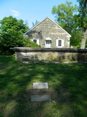 Marker, Stone, with Birmingham Friends Meeting House image. Click for full size.