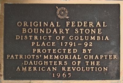 Original Federal Boundary Stone NW 7 Marker image. Click for full size.