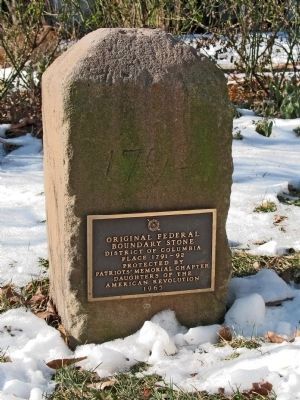 Original Federal Boundary Stone NW 7 Marker. Click for full size. Original Federal Boundary Stone NW 7 Marker image. Click for full size.