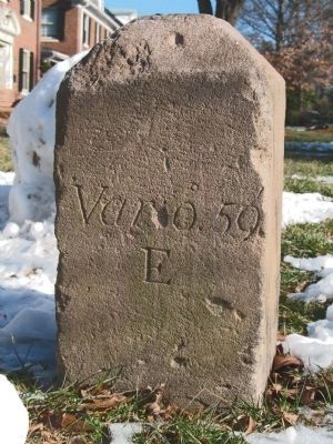 Original Federal Boundary Stone NW 7. Click for full size. Original Federal Boundary Stone NW 7 image. Click for full size.