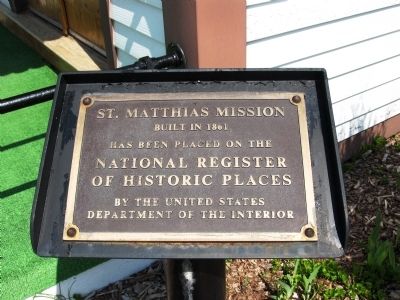 St. Matthias Mission Marker image. Click for full size.
