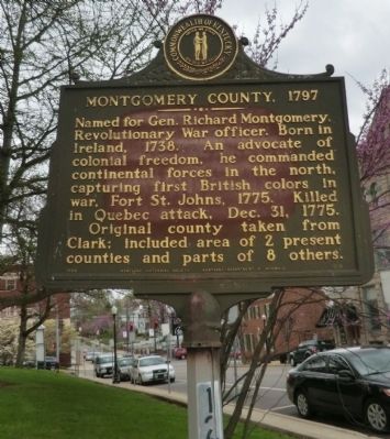 Montgomery County. 1797 Marker image. Click for full size.