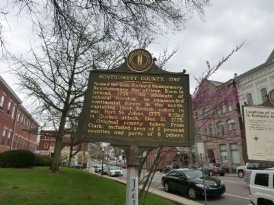 Montgomery County. 1797 Marker. Click for full size. Montgomery County. 1797 Marker image. Click for full size.