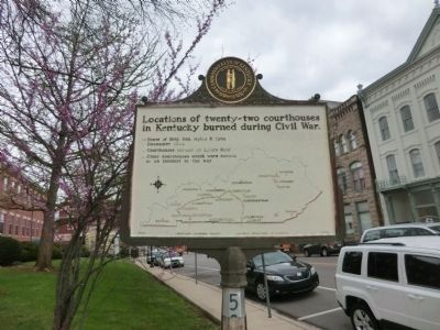 Courthouse Burned Marker-Reverse side. Click for full size. Courthouse Burned Marker-Reverse side image. Click for full size.