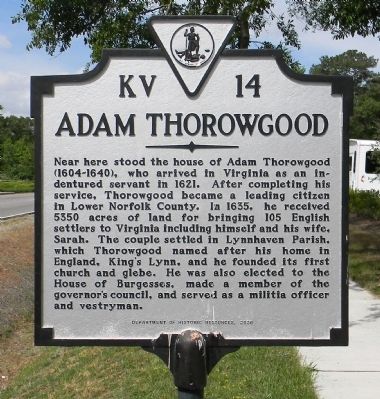 Adam Thorowgood Marker image. Click for full size.