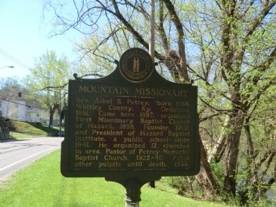 Mountain Missionary Marker. Click for full size. Mountain Missionary Marker image. Click for full size.