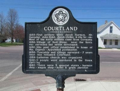 Courtland Marker. Click for full size. Courtland Marker image. Click for full size.