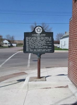 Courtland Marker. Click for full size. Courtland Marker image. Click for full size.