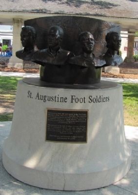 The St. Augustine Foot Soldiers Monument Marker image. Click for full size.