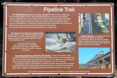 Pipeline Trail Marker image. Click for full size.