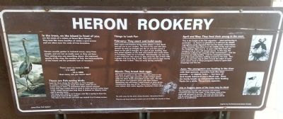 Heron Rookery Marker. Click for full size. Heron Rookery Marker image. Click for full size.